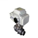 DN50 High Temperature Double Union Ball Valve PVC Corrosion Resistant