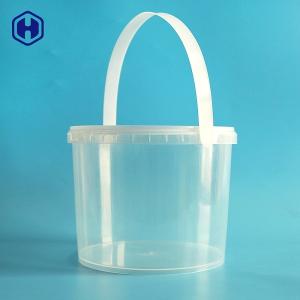 Quality Clear 3L IML Bucket Round Food Packaging Recycled Plastic Tubs wholesale