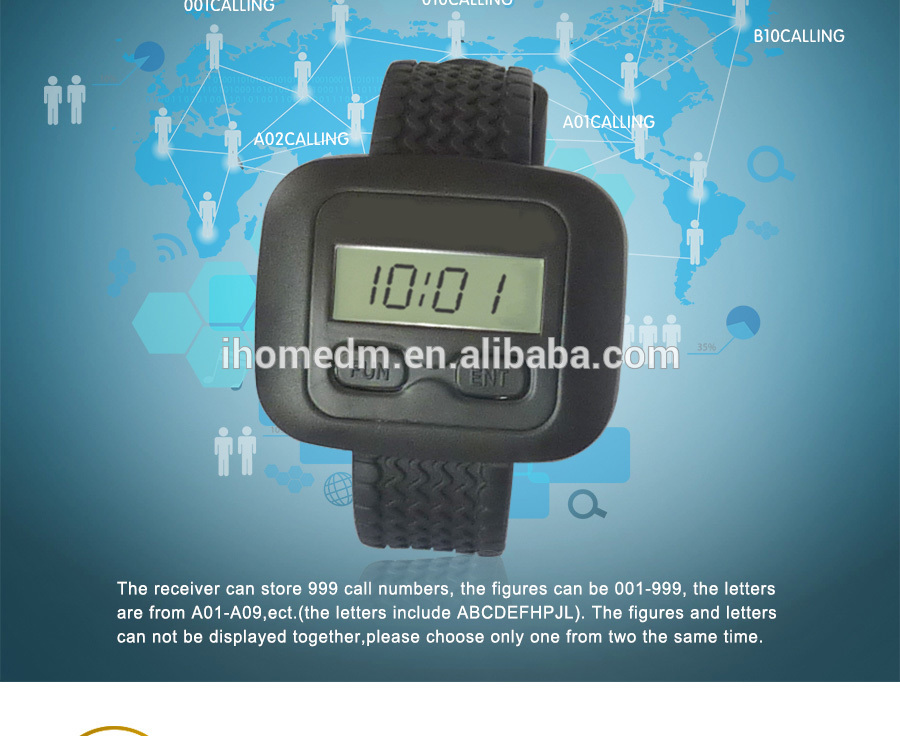 Liquid crystal display waterproof wrist watch with long standby time