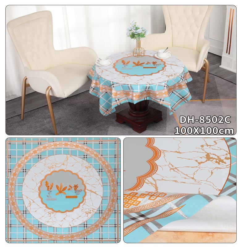 Tablecover Tablecloth 12-Pack Polyester Elastic Edged Backed Fitted PVC Print Cover