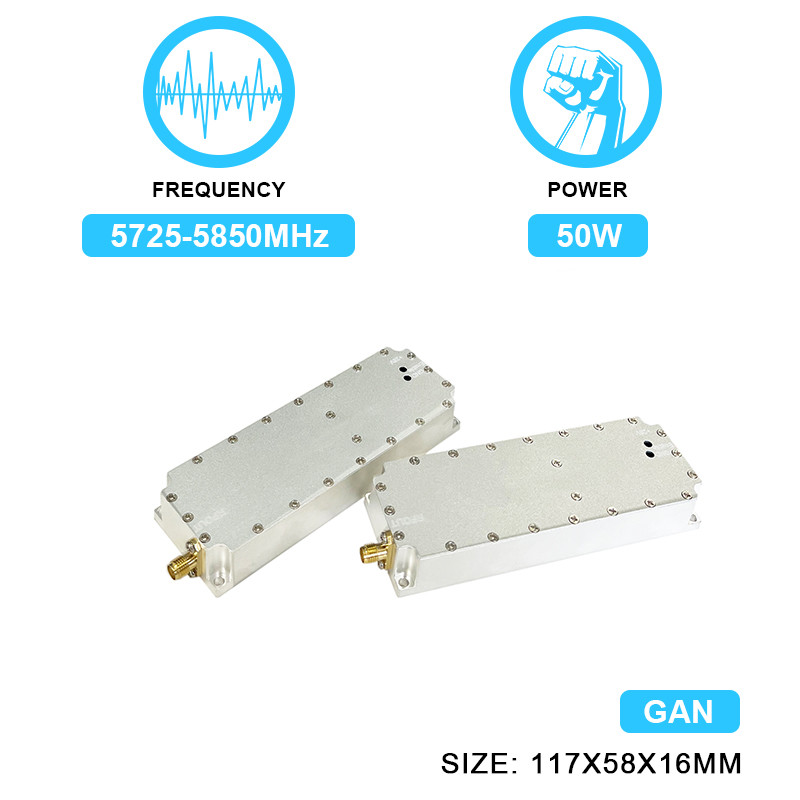 Anti Drone Module 50W 5.8g Jammer Interceptor Blocking Antidrone Jamming Module With GAN And Isolation Protector