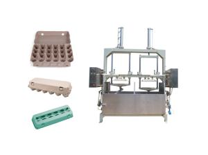 Quality ​Semi - Auto Pulp Molding Fiber Egg Carton Production Line With Hot Press Machine wholesale