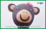 Pink Lovely Inflatable Bear Inflatable Cartoon Character For Advertising