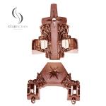 Customized Copper Color PP Plastic Coffin Hardware Manufacturer Direct Sales 12#