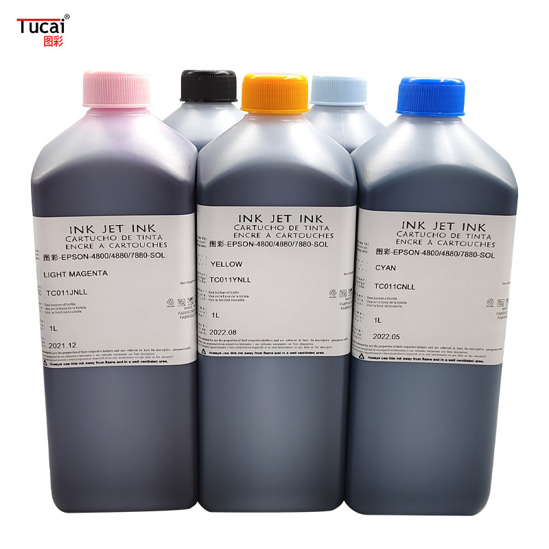 Printing is smooth and colorful. Tablet machine eco-solvent ink for Epson R4880/7880/9880/7800/1390 for metal acrylic g