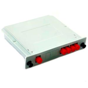 Quality 2X4 FC UPC PLC Fiber Splitter 55/55 FTTB FTTH FTTC Single Mode wholesale