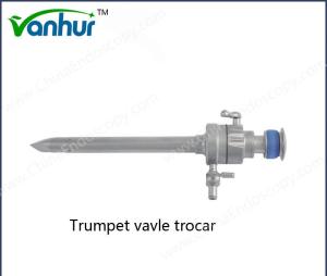Quality Adult Group Surgical Instruments Steel Laparoscopy Trocar with Reusable Trumpet Valve wholesale