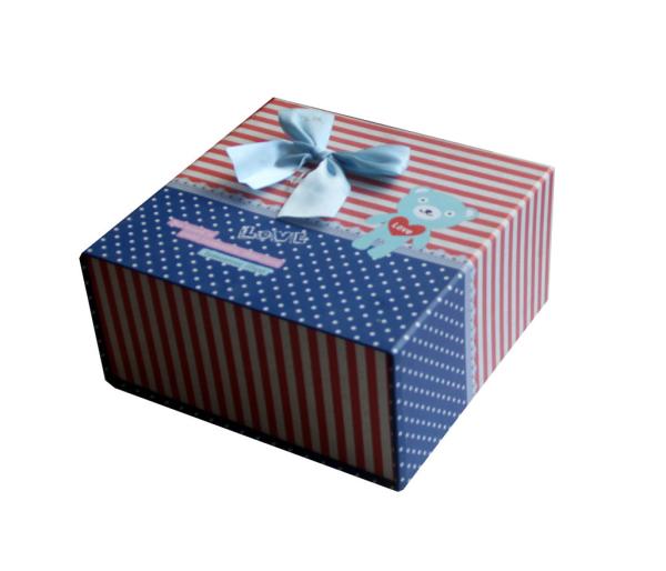 Custom Color Recycle Cardboard Keepsake Gift Box Offset Printing Logo Decorated