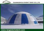 Colorful PVC Fabric Rustless Geodesic Dome Tent Dia 5-30m Steel Structure