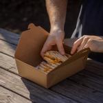 Take Out Food Container Paper Box Oilproof For Bento Noodle Meal Lunch