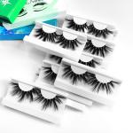 Private Label 25mm Mink Eyelash Fluffy , 6d Mink Individual Lashes
