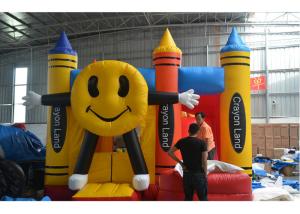 Quality Commercial Grade Inflatable Bounce House 100% PVC Crayon Jump Combo wholesale