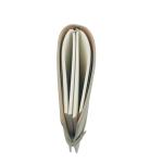 Beige A6 PU Leather Notebook Rubber Band Journal 100gsm 12x20cm