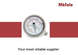 Quality Laser Welding Stainless Steel Pressure Gauge , SMSS - 100mm 4 Inch Bottom Back Entry Small Pressure Gauge wholesale