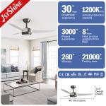3 Blades Ceiling Fan With Light Dc Motor 6-Speed Choice Modern Style