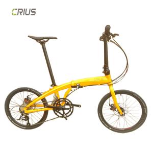 Quality Full Shockingproof Frame Folding Bike 20&quot; 9 Speed Crius Velocity-D Brake for Adults wholesale