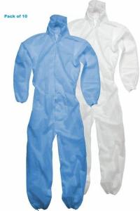 Quality CAT III Single Use Blue Hooded Non Woven Coverall wholesale