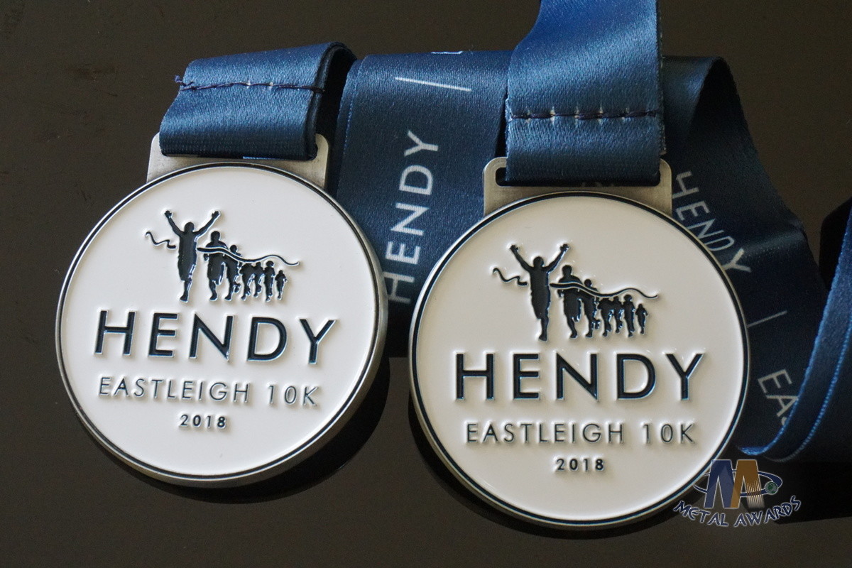 Run Run Or 10K Marathon Custom Award Medals HENDY Sports Logo Filling Soft Enamel