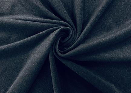 Cheap Dark Green Brushed Knit Fabric / 85% Polyester Warp Knitting Fabric 230GSM Stretchy for sale