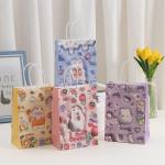 Cute Bunny Embossed Easter Party Decoration Bag Custom Color Accepted Bio