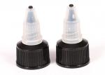 24mm Plastic Packaging Cosmetic Black Twist Off Cap For Gel Bottle