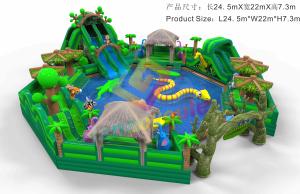 China Commercial Outdoor Water Inflatable Park , Customized Water Slide Inflatable Bouncer on sale