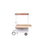 255mm Front Wheel 1000W Vending 300KG Coffee Bike Cart