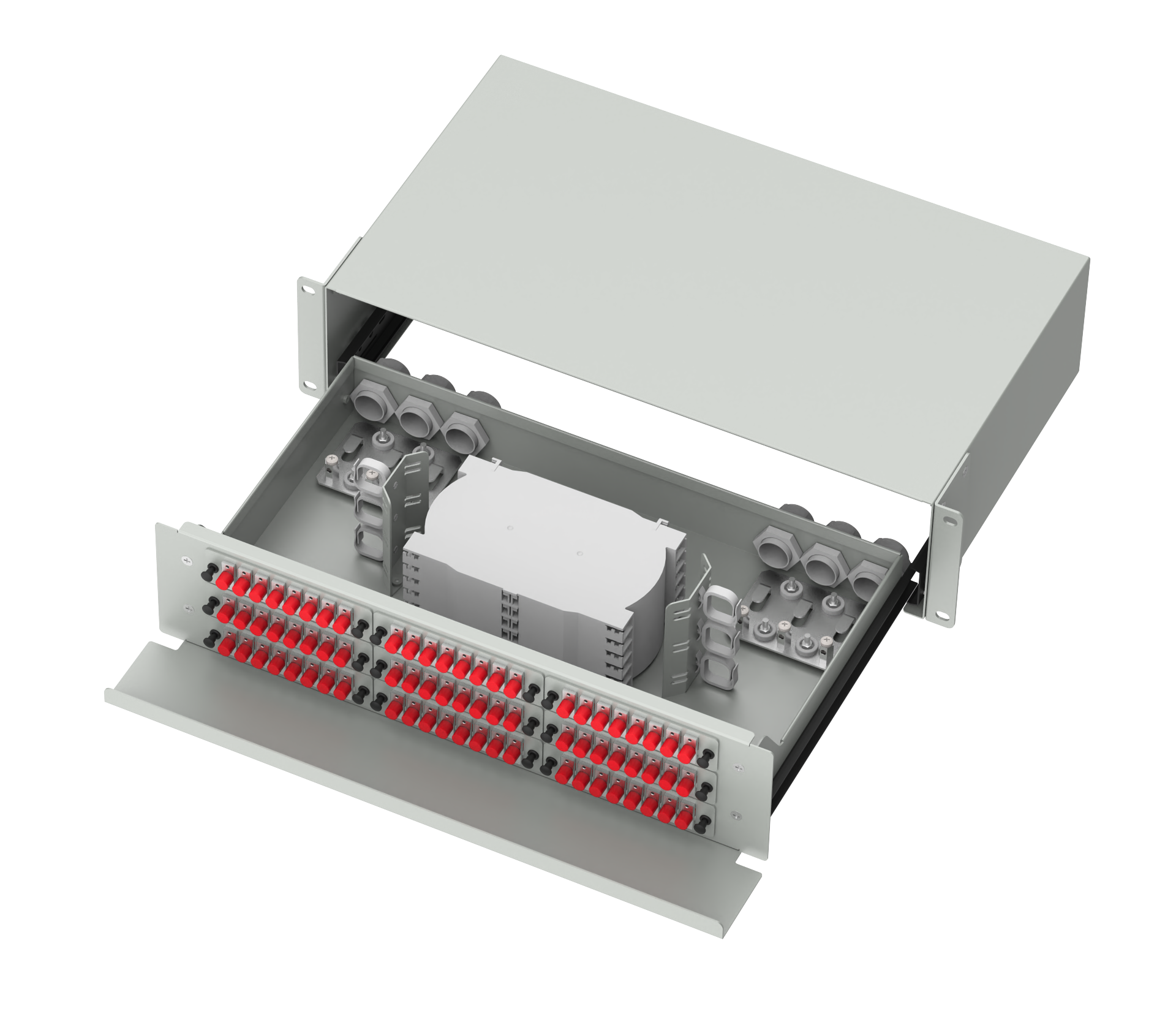 FC Type 72 Ports Optic Fiber Distribution Patchpanel for FTTX in Advanced ODN Network