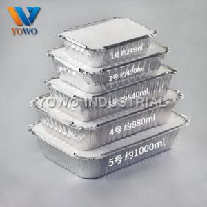 Quality 0.06mm 245ml Disposable Aluminum Foil Food Containers wholesale