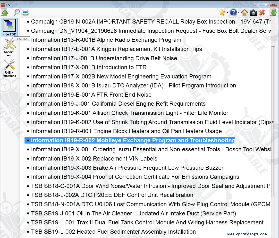 for ISUZU IDSS Diesel engine truck diagnostic scanner for isuzu g-idss e-idss diagnostic scanner with CF53 laptop