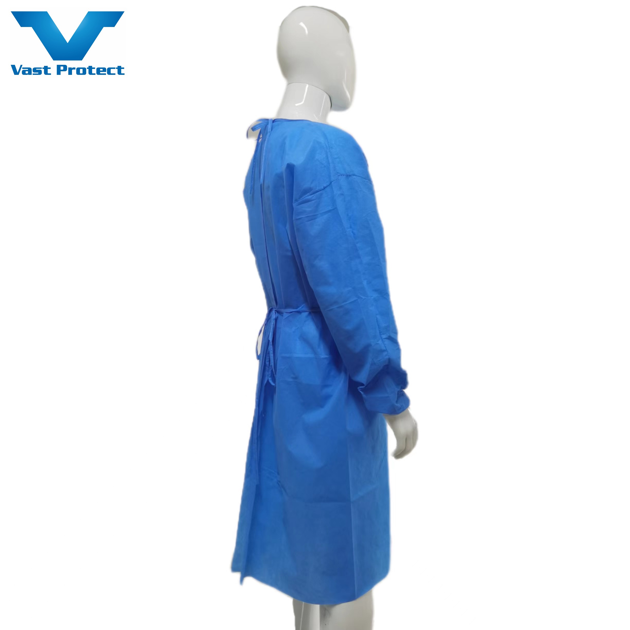 45gsm Sterile SMS Medical Surgical Gown For Dental Hospital Operation Protective