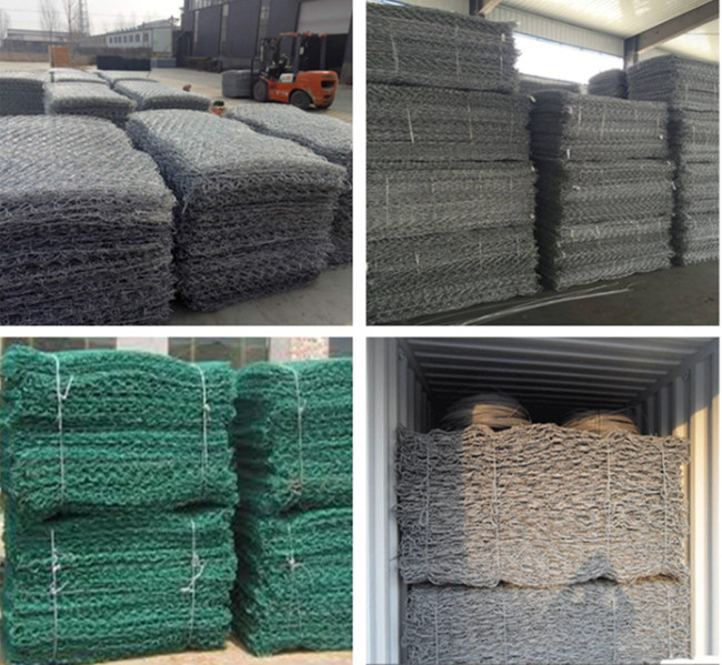2x1x1m Hex Welded Galvanized Gabion Box Al Coated 2.2mm Tie Wire