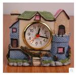 New creative gift product villa resin alarm clock toy