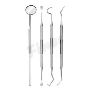 Quality Stainless Steel Oral Clean Teeth Tools With Mouth Mirror wholesale
