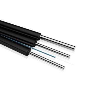 Quality FTTH Single Mode Butterfly Drop Cable Fiber Optic Wire Steel Messenger wholesale