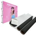 260gsm Backdrop Textile Black Back Blockout Fabric For Advertising