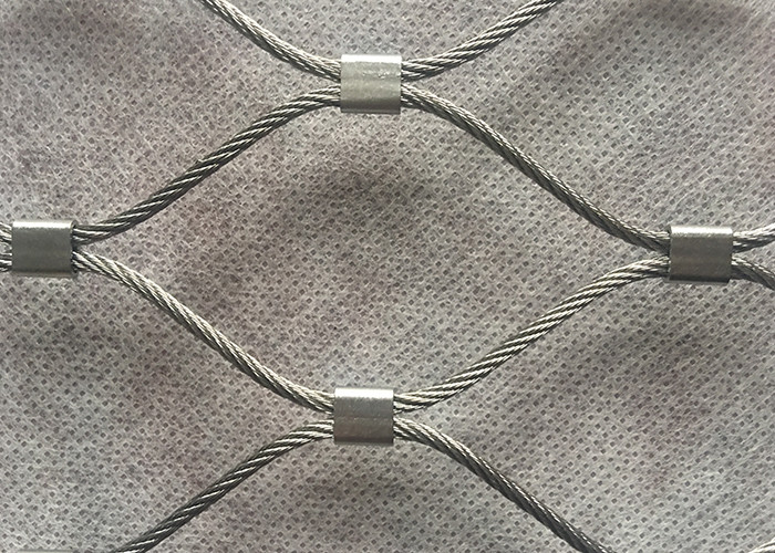 Anti Corrosive 1.6mm Diameter Woven Wire Rope Net