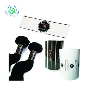 Quality Custom High Adhesive Hair Bundle Labels Waterproof For Hair Extension wholesale