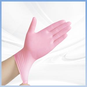 Quality Ergonomic PVC Pink Gloves Oilproof Food Grade Disposable Gloves wholesale