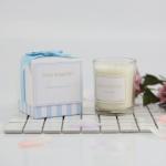 Clear Natural Soy Wax Scented Jar Candle With Gift Box For Home Decoration