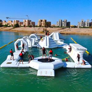 Quality Lake Inflatable Water Park Games / Inflatable Aqua Park Equipment wholesale