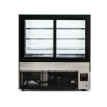 Luxury Square Cake Display Fridge , Refrigerated Dessert Display Case Anti Fog