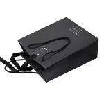 Custom Design Luxury Black Matte Thick Paper Clothing Packaging Gift Shopping
