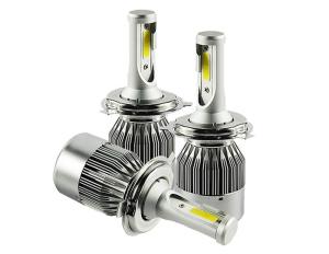 Quality Single Beam Motorcycle COB Led Headlight Bulbs 9005 36W 4000lm 8000K Aluminum Material wholesale