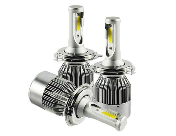 Single Beam Motorcycle COB Led Headlight Bulbs 9005 36W 4000lm 8000K Aluminum