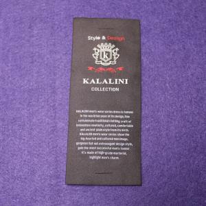 Quality Garment Neck Woven Fashion Labels With Your Text , End Fold Loop Fold wholesale