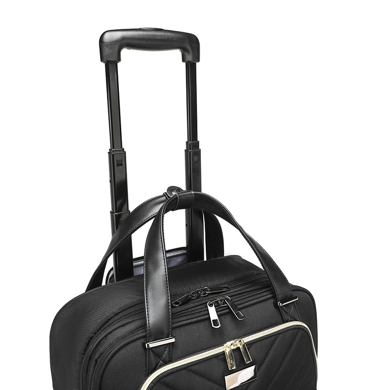 19 Inch Carry On Underseat Multi Functional Suitcase For Men Luggage Cart Trolley