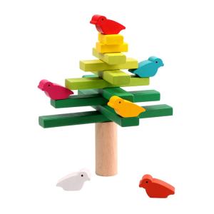 Quality Bird Balance Tree Wooden Blocks Toys Exercise Finger Educational wholesale