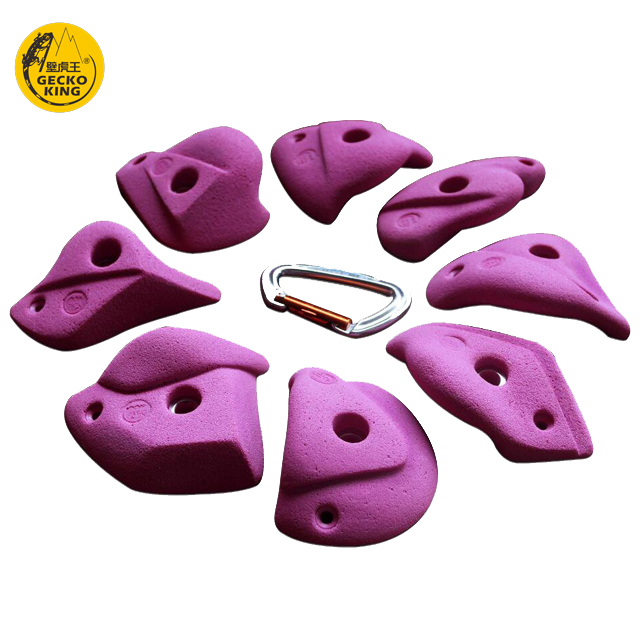 8pcs Glass Resinforced Polyester Gecko King Bouldering Climbing Walls for All Climbers