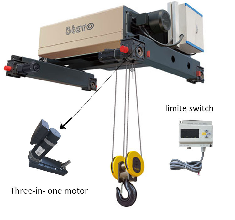 CE European type of electric hoist for workkshop use.